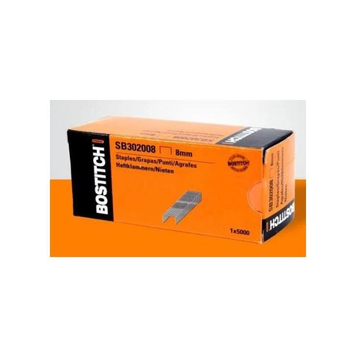[BOSSB3020/8] Bostitch Boite de 5000 agrafes 8 mm pour cloueur T3020