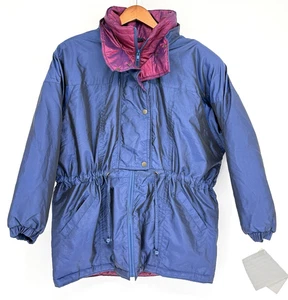 Vtg Weather Chasers Womens LARGE (14-16) Jacket Coat 80's/90's NWT Cinch Waist - Picture 1 of 9
