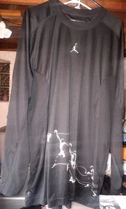 Nike Air Jordan Training Graphic Print Long Sleeve Shirt Men's Size 2XL - Picture 1 of 4