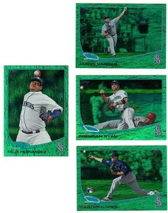 2013 Topps Series 1 Emerald Brendan Ryan Seattle Mariners # 277 - Picture 1 of 1