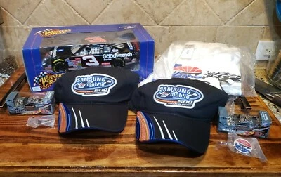 Texas Motor Speedway Lot NASCAR 1/18 Dale Earnhardt Sr Car Shirts Hats & MORE - Image 1 of 4