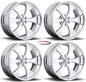 18" PRO WHEELS FORGED BILLET WHEELS JET V1 INTRO FOOSE US MAGS MUSCLE CAR ROD - Picture 1 of 2