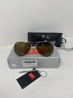Pro Acme Classic Aviator Sunglasses for Men Women Gold/Brown Lens. New In Box