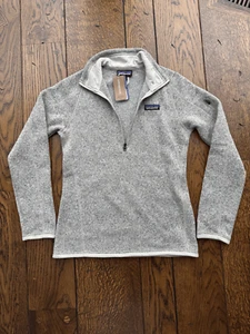 Patagonia Women's Better Sweater 1/4 Zip Pullover Size XS Pelican New With Tags - Picture 1 of 6