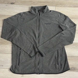 Marmot Fleecejacke Herren XL meliert grau Full Zip mit Reißverschlusstaschen Logo - Bild 1 von 10