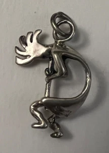 Vintage 925 Sterling Silver Kokopelli Pendant - Picture 1 of 8