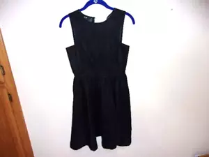 NUEVO NUEVO Vestido Corto de Gamuza Negro - Talla 6 - Denim - Imagen 1 de 12