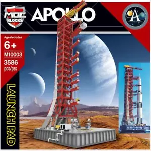 Saturn V Launch Umbilical Tower Building Blocks Apollo Launch Pad Bricks Toy Set - Picture 1 of 12
