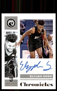 2021-22 Chronicles Rookie Signatures Elyjah Goss Auto #15
