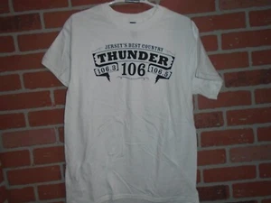 JERSEYS BEST COUNTRY THUNDER 106.5/106.3 FM TSHIRT ADULT MEDIUM-NEVER WAS WORN - Picture 1 of 2