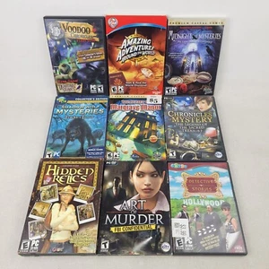 HUGE Lot of 21 Hidden Object / Murder Mystery PC Games - POGO Pop Cap Big Fish + - Picture 1 of 6