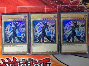 3x DARK MAGICIAN - DUPO-EN101 Ultra Rare / Near Mint Playset (Dunkler Magier) - Bild 1 von 3