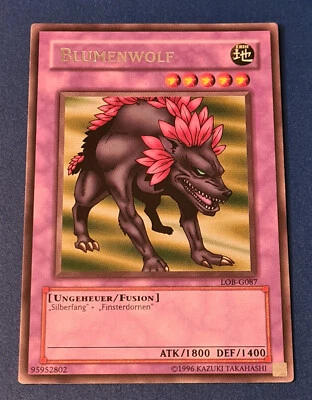 Blumenwolf # LOB-G087 Rare Legend of Blue Eyes White Dragon DE NearMint to Mint - Bild 1 von 2