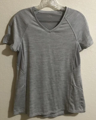 Women Danskin Now Semi Fitted Top Shirt  Women's Grey Size Medium (8-10) B805 - Изображение 1 из 3