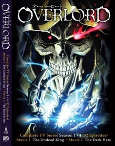 DVD ANIME OVERLORD Season 1-4 Vol 1-52 End + 2 Movie ENGLISH VERSION Region All - Picture 1 of 7