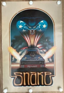 Signed Kenny Youngblood The Snake World Funny Car Champion Don Prudhomme Poster - Picture 1 of 20