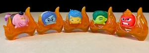 Disney Pixar INSIDE OUT Tsum Tsums ANGER JOY Figures & Fire Stands Set Of 10 - Picture 1 of 11