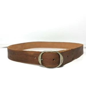 Kids Girls Belt Medium Tooled Leather Brown Western Floral Name Laura Casual - Picture 1 of 11