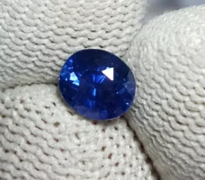 STUNNING CERTIFIED RICH ROYAL BLUE NATURAL SAPPHIRE 1.32CT - Picture 1 of 6