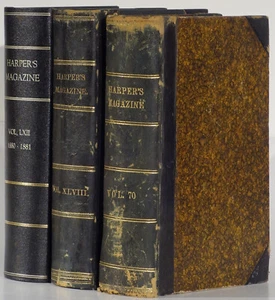 Walt Whitman first printings Harper's Monthly 3 volumes Song of the Redwood-Tree - Picture 1 of 4