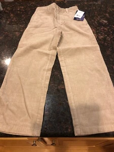 NWT Rugged Bear Boys Beige Tan Corduroy Adjustable Waist Pants Size 8 Reg $25 - Picture 1 of 4