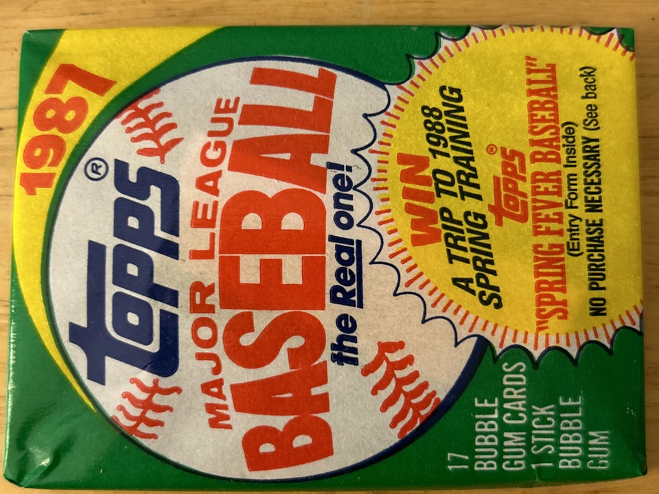 1987 Donruss Fleer & Topps Baseball Cards 1 Wax Pack Of Each From Wax Box