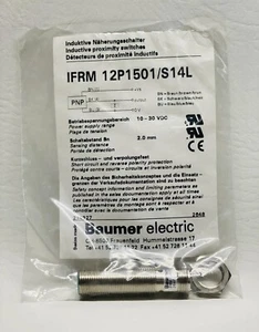 NEW Baumer Electric IFRM 12P1501/S14L Proximity Switch 10214927 - Picture 1 of 1