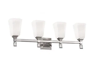 Feiss VS47004-BS Sophie Light Vanity - 4 - Light - Opal Brushed Steel - Picture 1 of 1