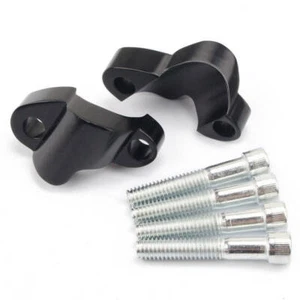 2X Schwarz Lenkererhöhung Lenker Risers Für Harley 48 XL1200X XL1200XS 2010-2019 - Picture 1 of 5