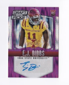 Selecciones de draft Panini Prizm 2015 autógrafos Prizms púrpura #182 E.J. Babbs /99 ISU - Imagen 1 de 2