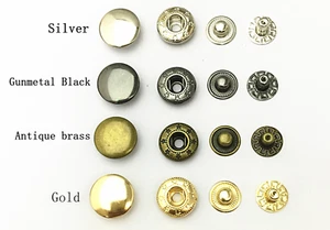 Premium Rivet Buttons Poppers Snap Fasteners Press Sewing Leather Craft 8mm-15mm - Picture 1 of 9