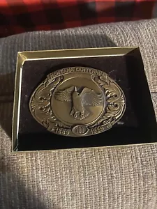 EAGLE - MONTANA CENTENNIAL - Limited Edition BUCKLE - Treasure State Foundry New - Picture 1 of 9