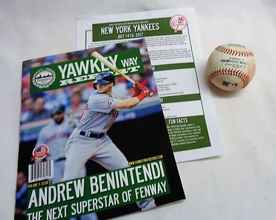 Yawkey Way Report Red Sox Program Aaron Judge Batting Plactice Home Run Baseball - Image 1 of 4