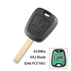 Fits Peugeot 106 107 206 306 307 207 407 Citroen C1 C2 C3 433mhz Car Remote Key - Bild 1 von 9