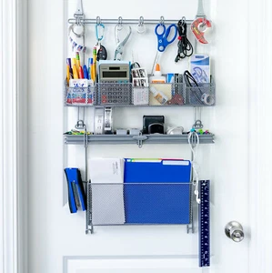 Longstem Organizers Home Office Organizer 4100 Silver Office Supplies Rack - Picture 1 of 8