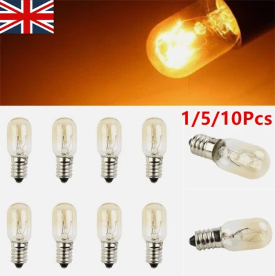 1-10x E14 Salt Lamp Globe Bulb Light Bulbs 240V Refrigerator Oven Replacement UK - Image 1 of 4