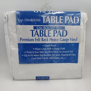 Premium Felt Back Heavy Gauge Vinyl Pad 52" Round - Picture 1 of 7