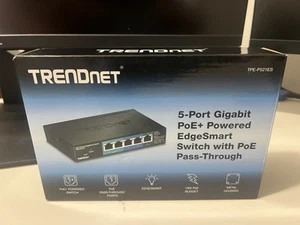 TRENDnet TPE-P521ES, 5-Port Gigabit PoE+ Powered EdgeSmart Switch with PoE Pass - Picture 1 of 3