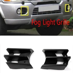 Pair Front Bumper Fog Light Covers For Mitsubishi Montero Pajero Sport 2000-2006 - Picture 1 of 3