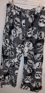 Joe Boxer HERREN LOUNGE PYJAMA LARGE SKULLS HOSE, schwarz/weiß/grau Fleecehose - Bild 1 von 12