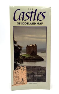 Castles of Scotland Map by Nigel Tranter 1989 Color Pamplet Travel - Picture 1 of 8