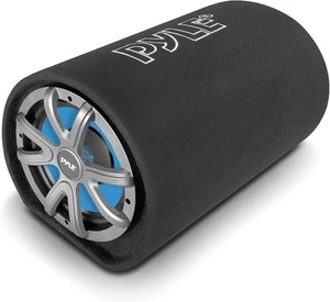 Pyle 8 Zoll Teppich Subwoofer Röhrenlautsprecher - 400 Watt leistungsstark Auto schwarz - Bild 1 von 9
