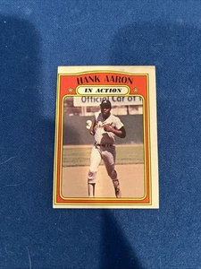 1972 Topps - En acción Hank Aaron #300 - Imagen 1 de 2