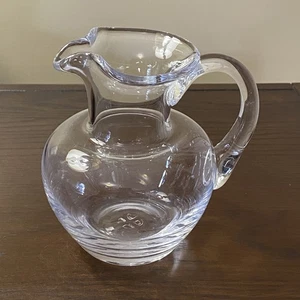 Vintage Simon Pearce 6,5" Meriden mundgeblasener Glaskrug mit Kleeblatt Pontil Marke - Bild 1 von 12