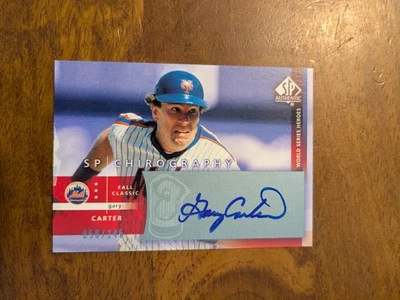 2003 SP Auténtico #GC Gary Carter Quirografía WS Heroes #/345 *Ver escaneos Foto 1 de 2