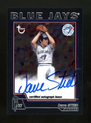 2004 Topps Retired Signature Edition Dave Stieb Auto Autograph JX4295 - Image 1 of 2