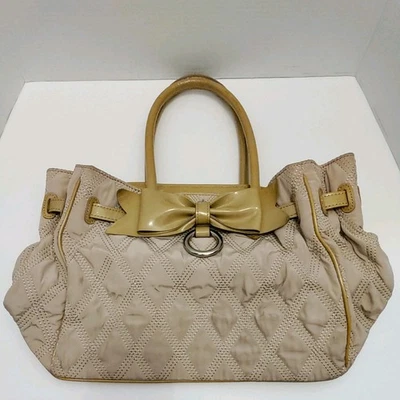 BRIGHTON MY FLAT IN LONDON BEIGE MISS BOND BOW HANDBAG SATCHEL PURSE  - Image 1 of 4