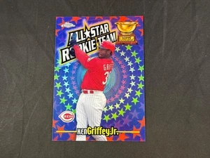 Topps 2000 cromo Ken Griffey Jr RT7 All-Star Rookie Team refractor SP ROJOS - Imagen 1 de 2