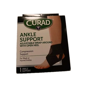 Curad Adjustable Wrap-Around Ankle Support with Open Heel Universal Size - Picture 1 of 6