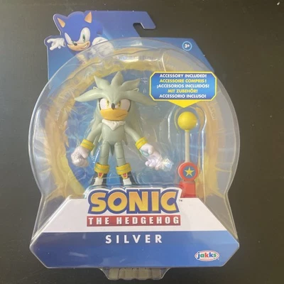 Figura de acción Sonic The Hedgehog Wave 17 moderna plateada [con punto de control amarillo] Foto 1 de 2